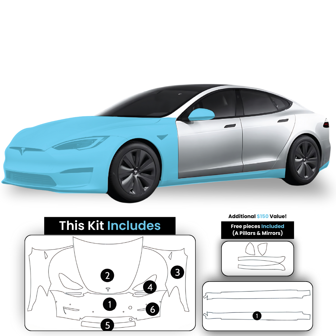 Full Front End + High Impact Areas PPF Kit TPU Pre-Cut Paint